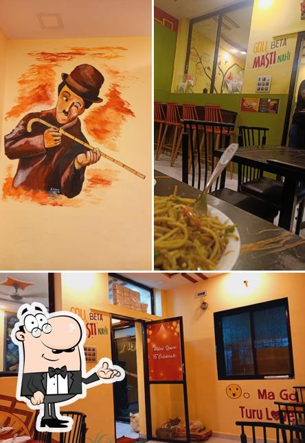 The interior of Fork & Spoon Cafe And Multicuisine Restaurant