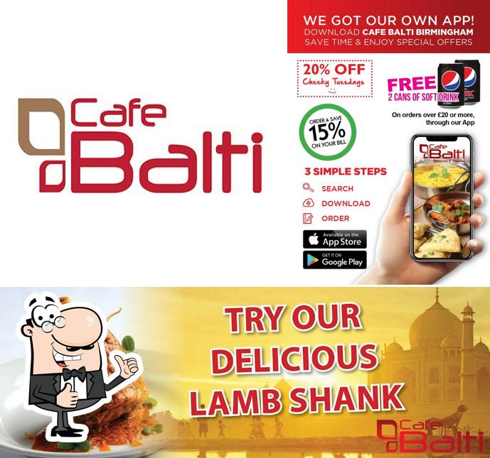 Look at this photo of Cafe Balti