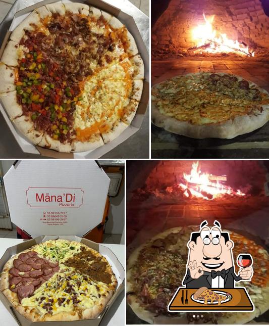 Experimente pizza no Mãna Di Pizzaria