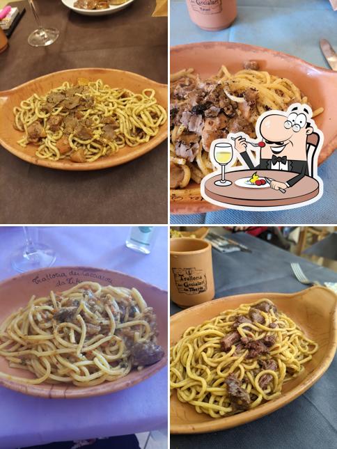 Cibo al Trattoria dei Cacciatori da Tiberio