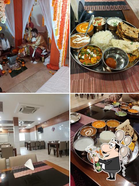 You can have your wedding at Govinda's Restaurant, Iskcon Dwarka