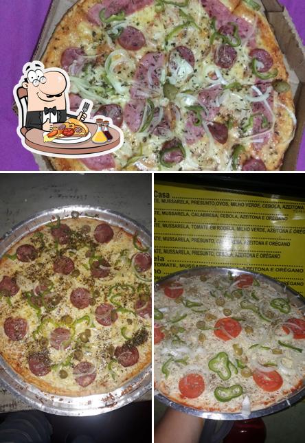 Consiga pizza no Lanche e pizzaria do Nycollas