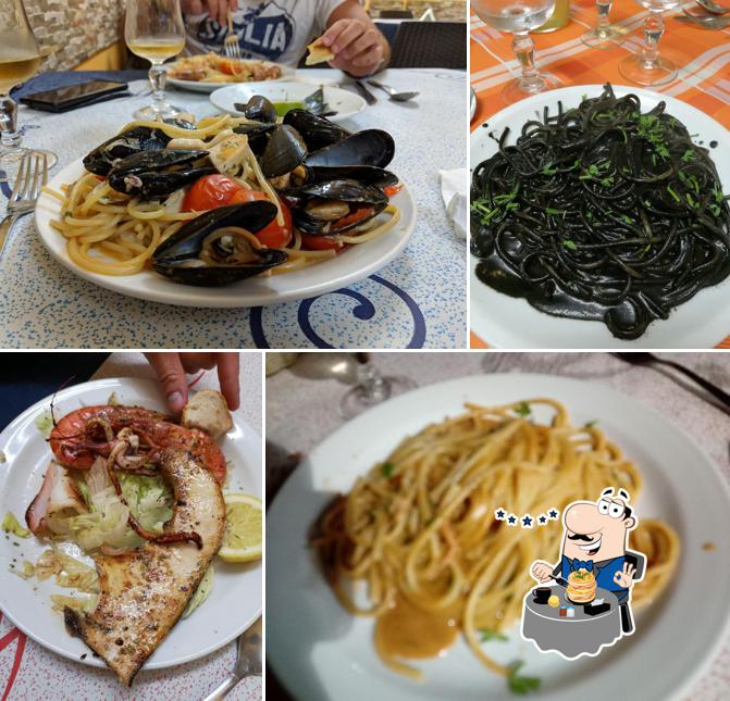 Cozze e spaghetti alla carbonara al Trattoria da Salvo
