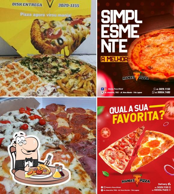 Escolha diferentes tipos de pizza