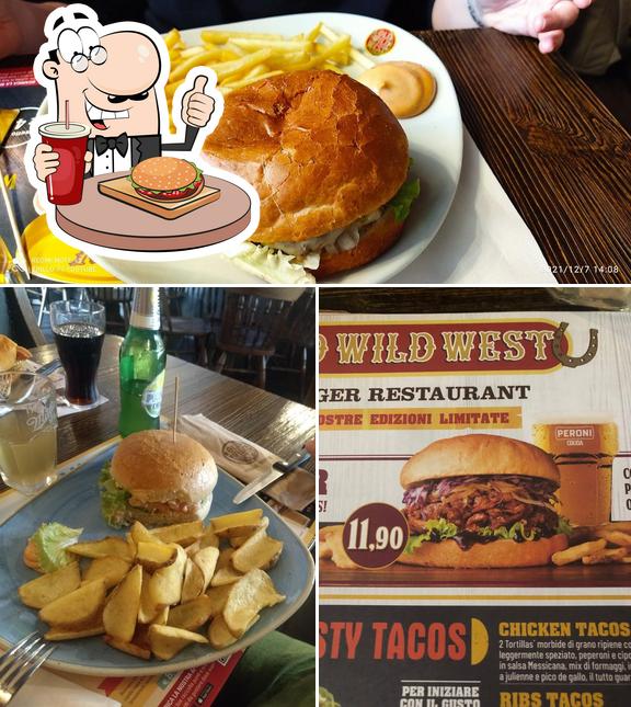Ordina un hamburger a Old Wild West