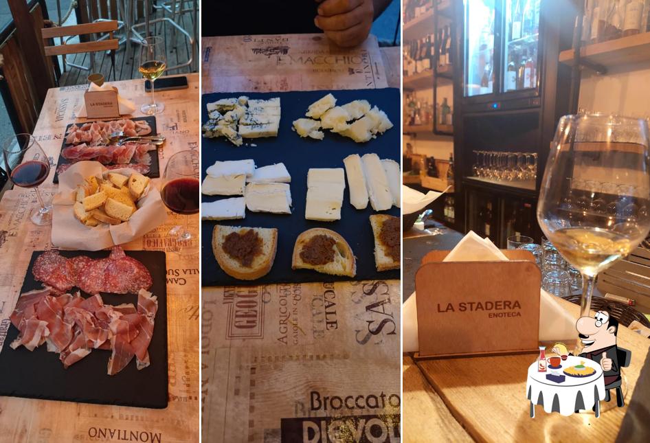 Piatto di formaggi al Enoteca La Stadera