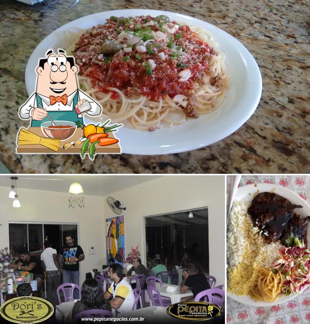 Esparguete à bolonhesa em Dóri's restaurante