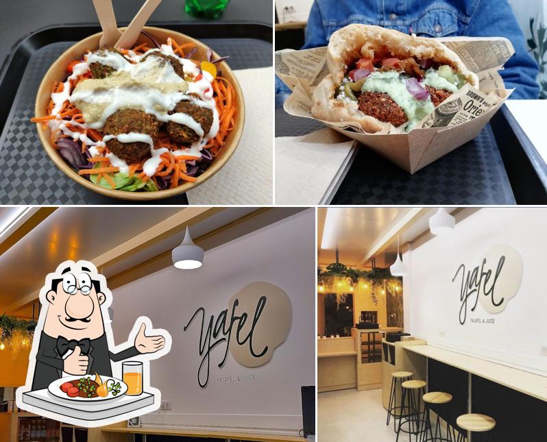 Las imágenes de comida y interior en Yafel