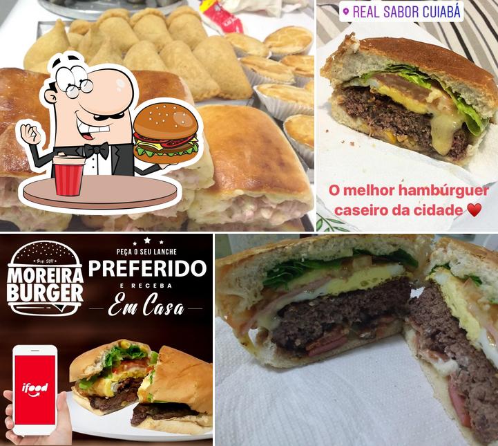 Experimente um hambúrguer no Moreira Burger