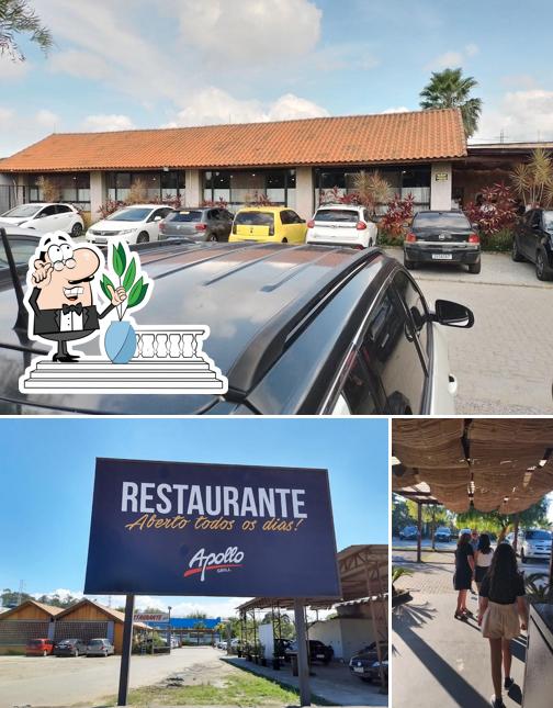 Você pode espairecer no exterior Apollo Grill Suzano Tibiriçá
