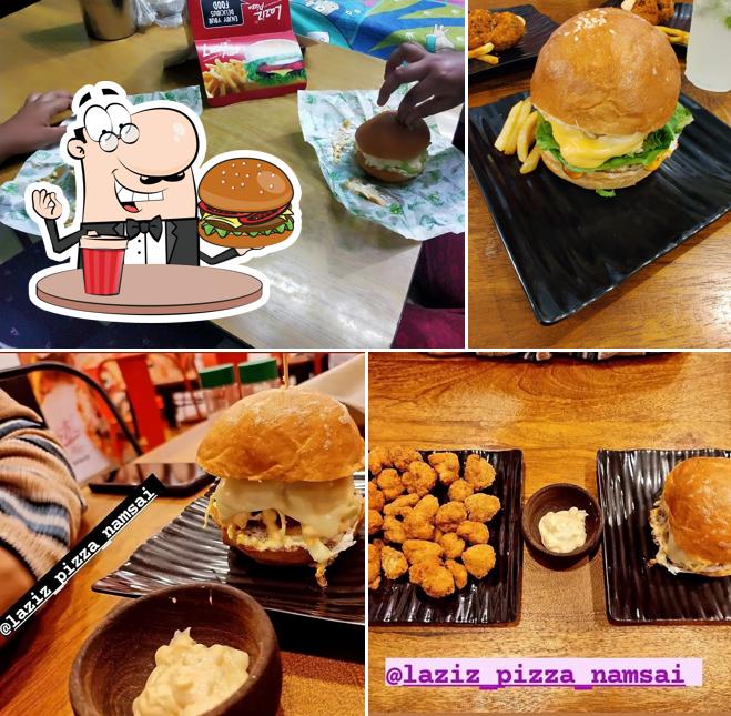 Order a burger at LAZIZ PIZZA NAMSAI