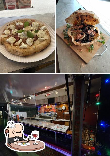 Еда в "Luciano's mobile Holzsteinofen Pizza"
