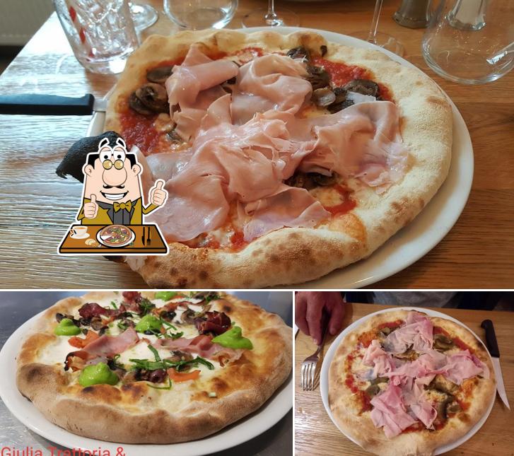 Essayez des pizzas à Giulia Trattoria & Pizzeria