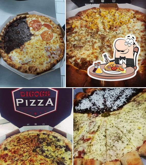 Experimente pizza no Digogs Pizzaria Delivery