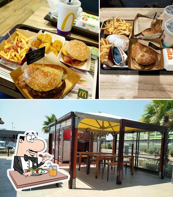 Tra le varie cose da McDrive si possono trovare la cibo e interni