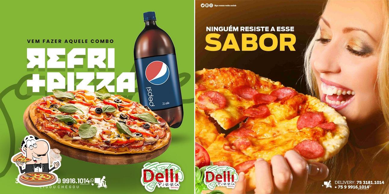 En DelliPizza, puedes disfrutar de una pizza