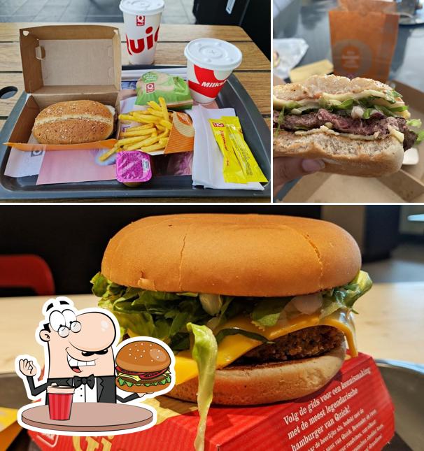 Commandez un hamburger à Quick Chambly