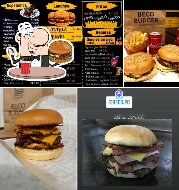 Consiga um hambúrguer no Beco Burger