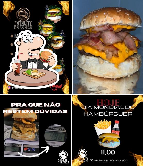 Experimente um hambúrguer no FATALITY BURGUER