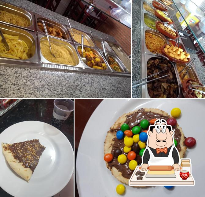 Pizzaria Henrique serve uma variedade de pratos doces