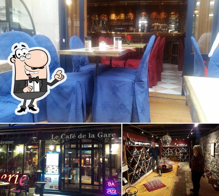 Restaurant Café de la Gare Genève se distingue par sa intérieur et extérieur