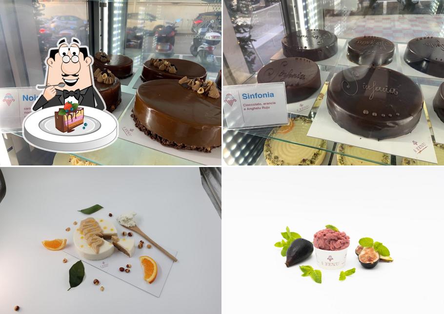 Torta al cioccolato al I Fenu gelateria e pasticceria