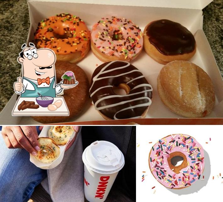 Dunkin' provides a number of sweet dishes