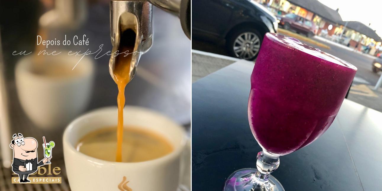 Desfrute de um drinque no Noble Cafés Especiais