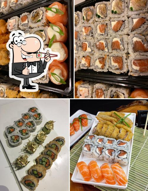 Experimente diferentes opções de sushi