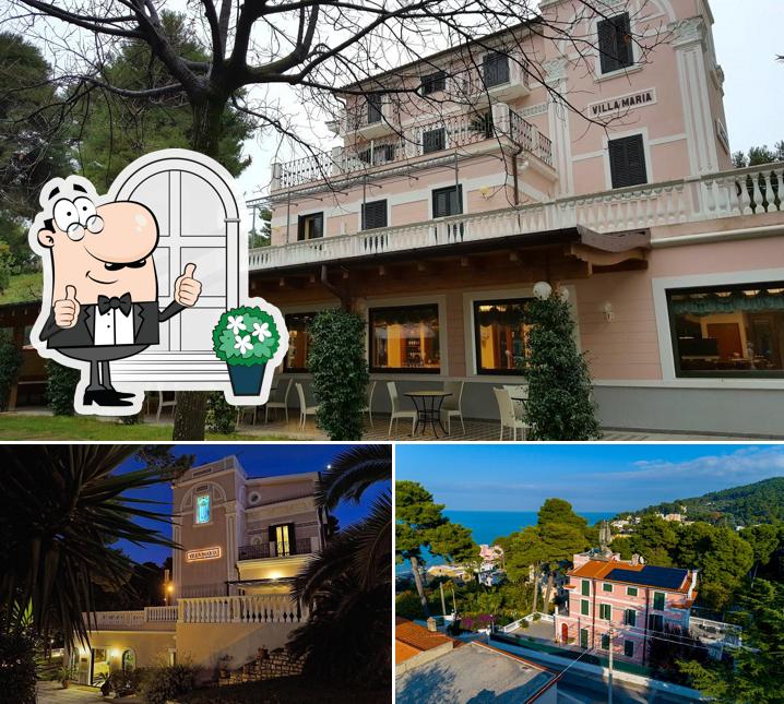 Puoi goderti l'aria fresca da seduto all'esterno di Park Hotel Villa Maria Gargano