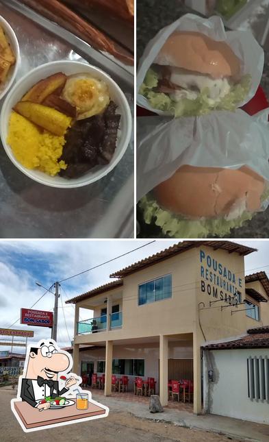 A imagem da comida e interior no Pousada e Restaurante Bom Sabor