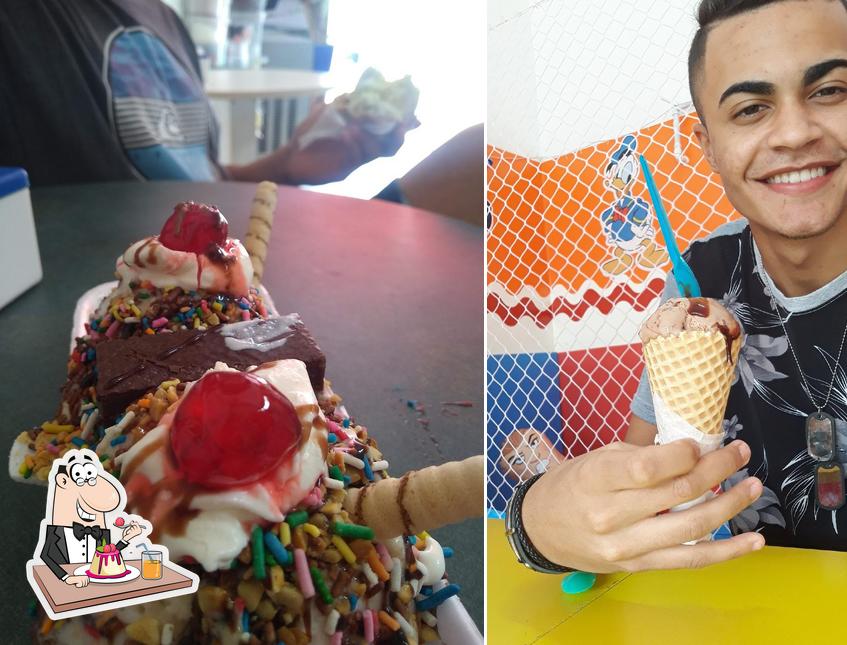 Sorveteria 13 de Maio serve uma escolha de pratos doces