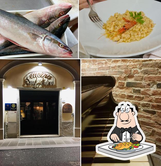 Ristorante Cucina Sant'Andrea serve un menu per gli amanti dei piatti di mare