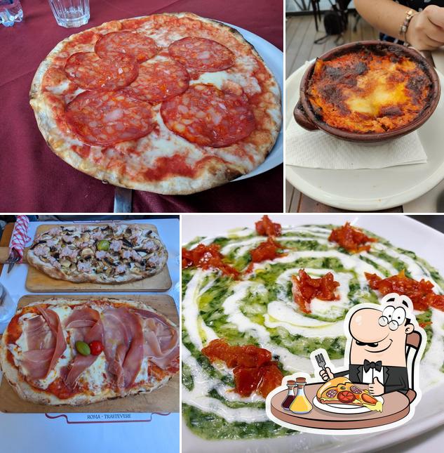 Probiert eine Pizza bei Ristorante La Scala in Trastevere
