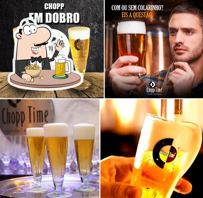 Peça uma tulipa de cerveja leve ou escura