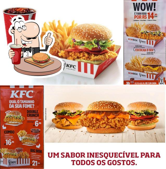 Consiga um hambúrguer no KFC