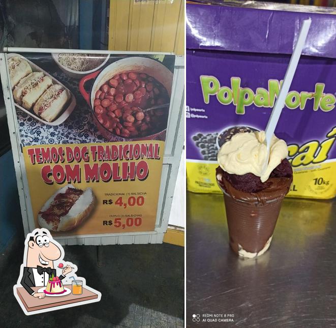 Alemãozinho Lanches oferece uma seleção de pratos doces