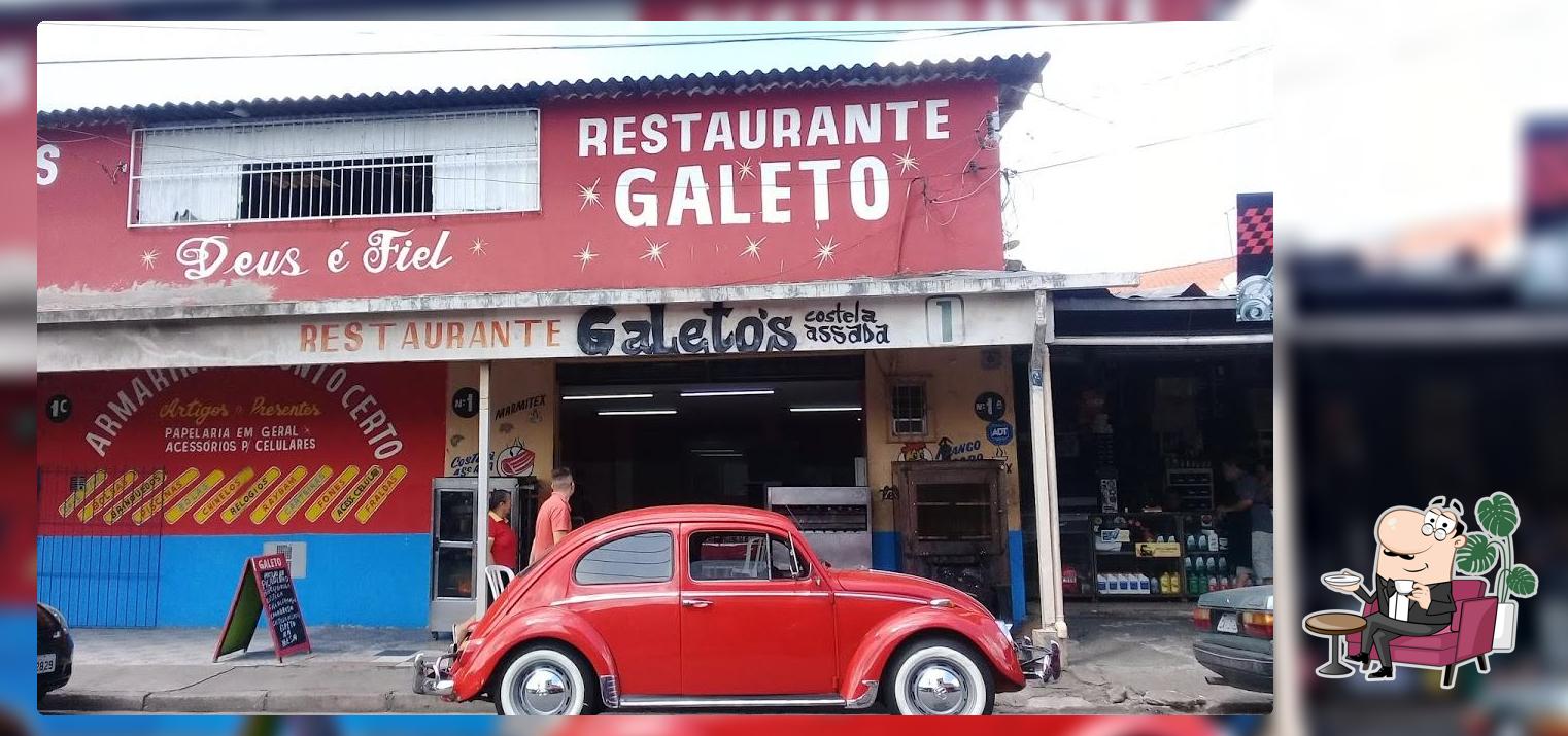 O interior do Restaurante Galeto's