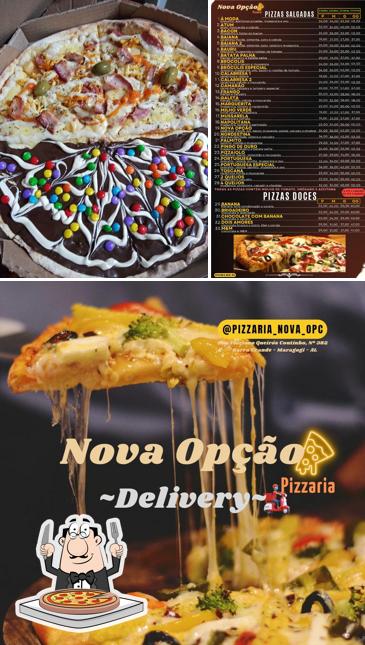 Experimente pizza no Pizzaria Nova-Opção