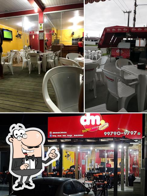 O interior do Dog Man Hot Dogs & Hamburgueria LItoral