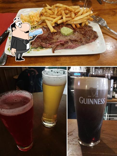 Observa las fotos donde puedes ver bebida y comida en Kilbeggan S Irish Pub