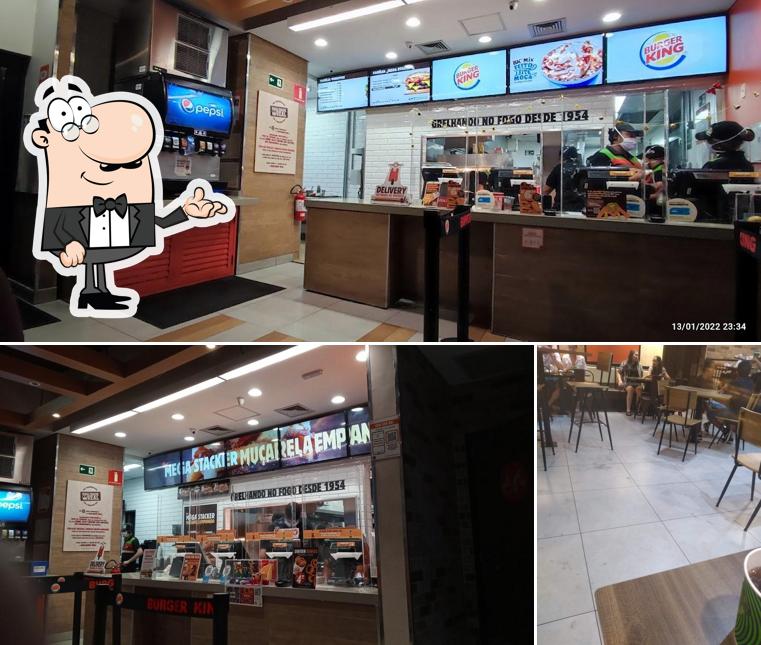 O interior do Burger King Drive Thru