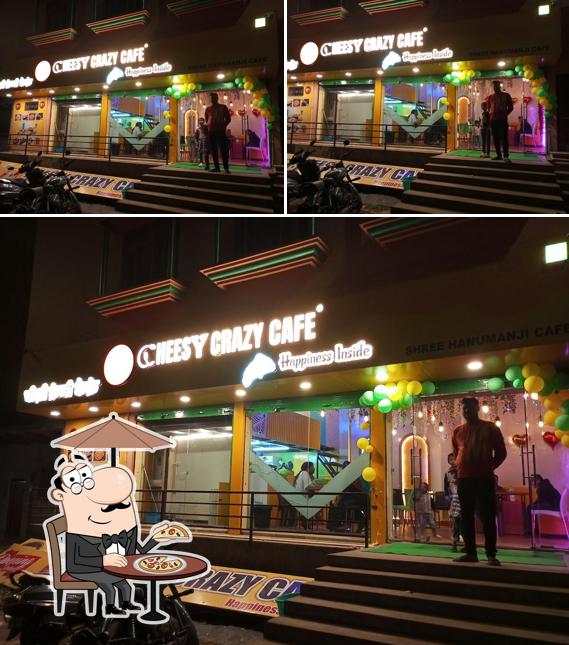 The exterior of Cheesy crazy cafe