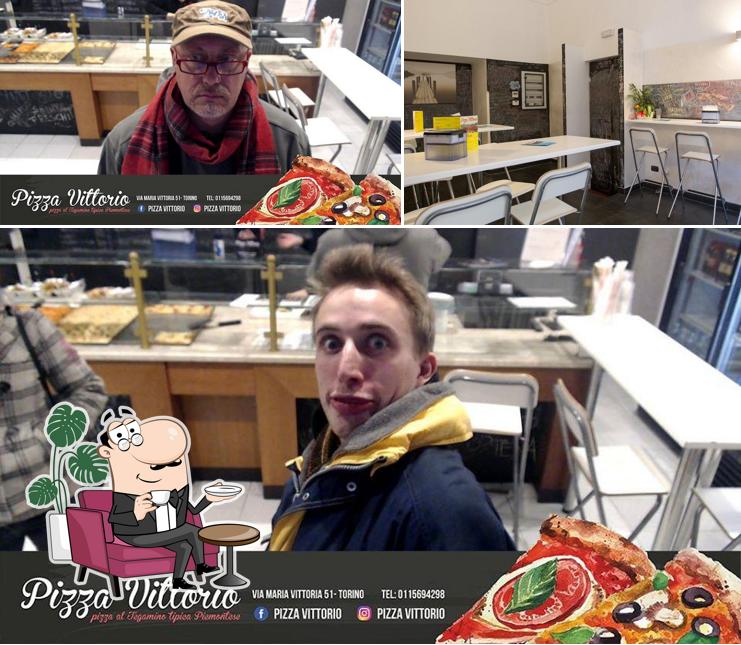 Gli interni di Pizza Vittorio