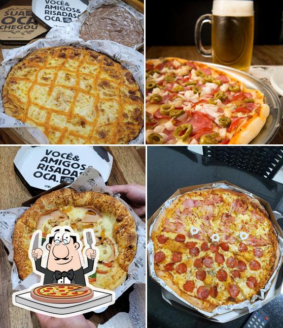 Escolha pizza no Oca Pizzaria Delivery