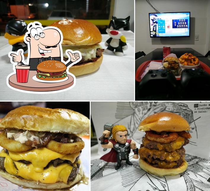 Peça um hambúrguer no game food