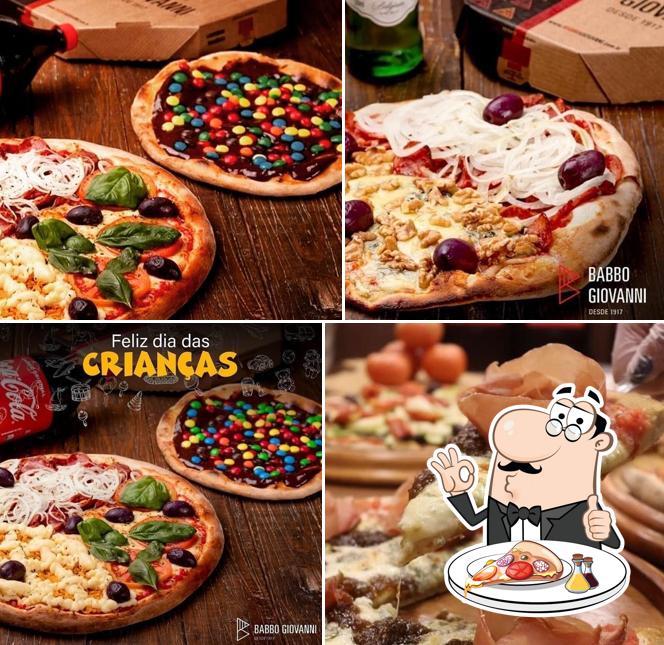 No Babbo Giovanni Itu, você pode provar pizza