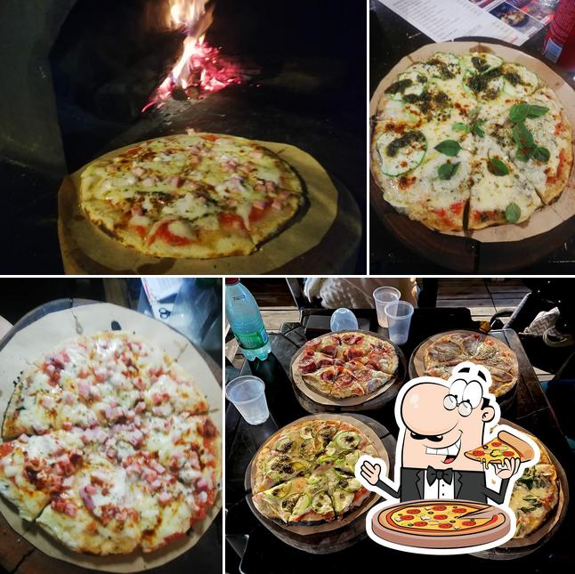 Peça pizza no Pizzaria Artesanal Ferro, Fogo e Farinha