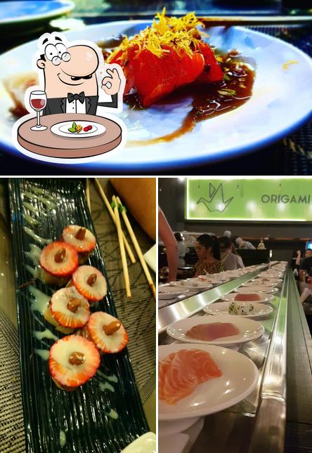 Comida em O.gami Sushi Bar & Grill