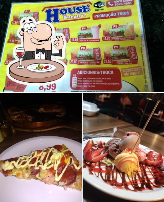 Comida em House Burger Pizzaria